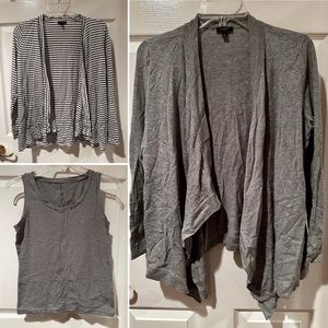 Lot of 3 - Talbots cardigans (small P) and tank top (small)